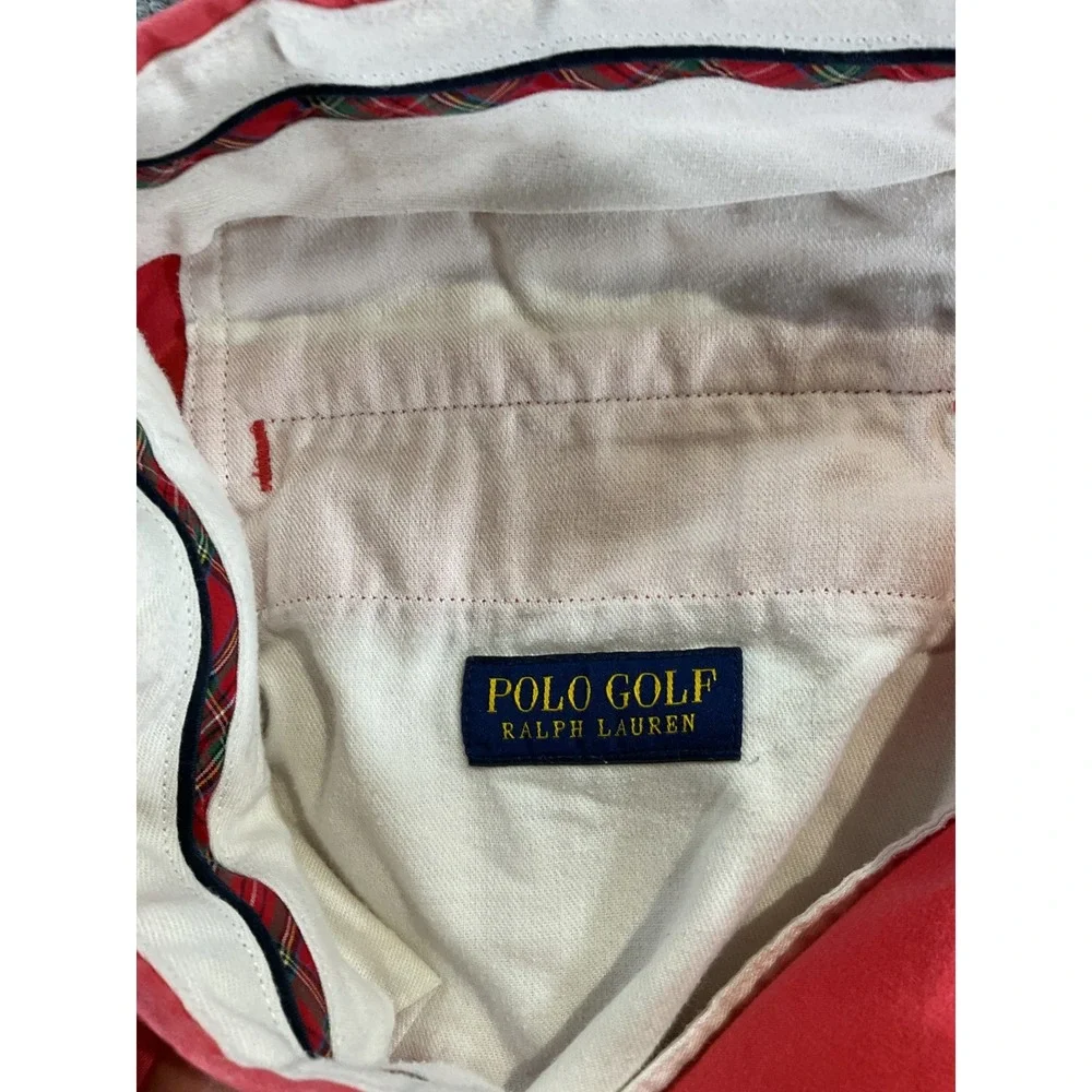 Polo Golf Ralph Lauren Shorts Men's 38 Pink Cotton Twill Stretch Chino Golf